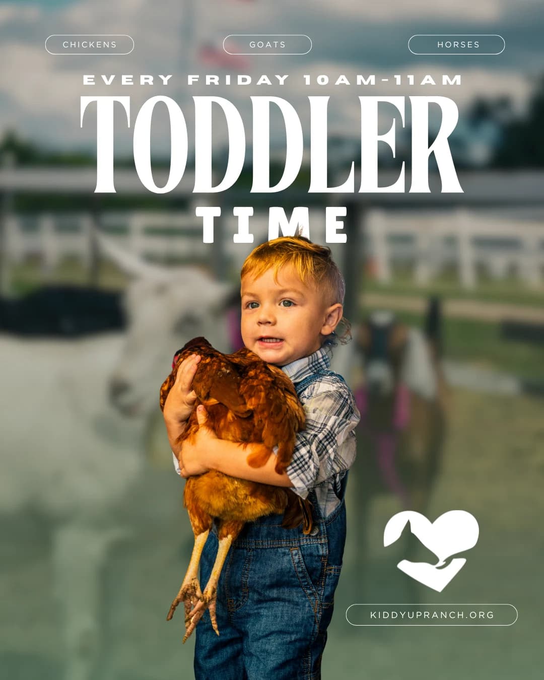 Toddler Time farm experience within Seedlings