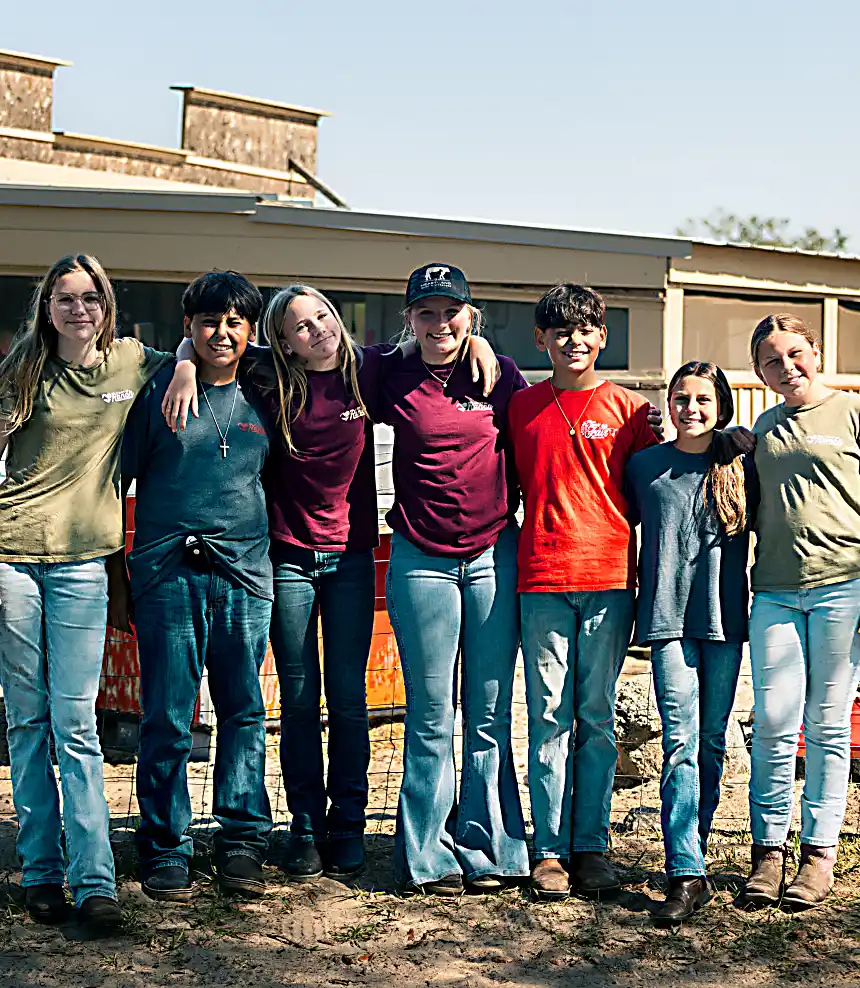 Farmstead Micro School students learning on the farm